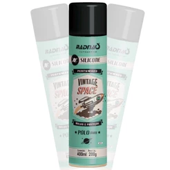 Silicone Spray Perfumado Automotivo Space Pólo Man Rosa Radnaq 400ml