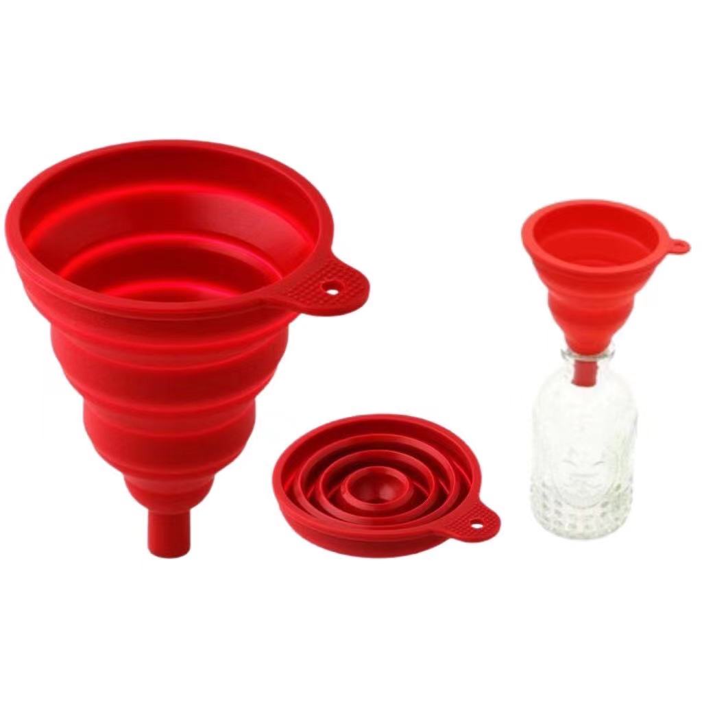 Funil em Silicone Dobrável Retrátil Cozinha Clink/Funil Retrátil Silicone Dobrável Flexível Cozinha Utilidades