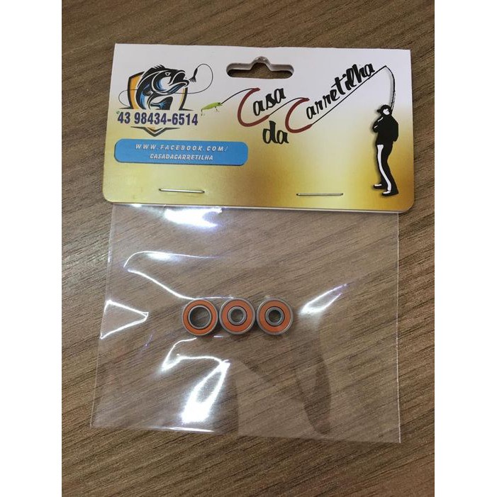 Kit 03 rolamentos cerâmicos Abec7 Katana Marine Sports