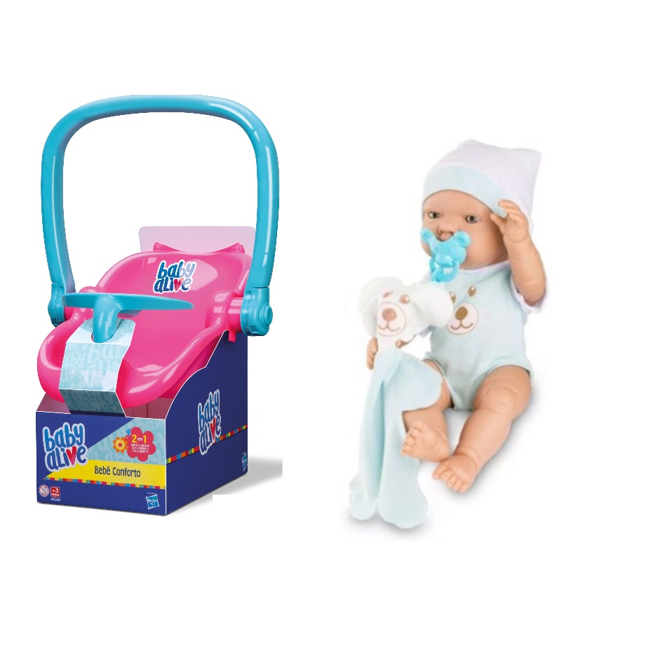 Bebe Conforto Baby Alive + Boneca Bebe Real Menino Roma