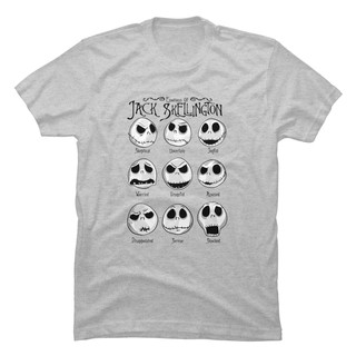 Camisa Camiseta Básica Unissex Emoções Jack Skellington
