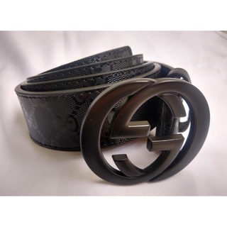 Cinto Gucci Masculino Preto - Monogramado - Couro