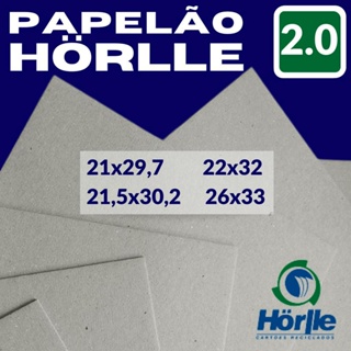 Papelão Holler 2mm c/ 18 Unid (Cartão Cinza H25 Hörlle 2.0mm) p/ Cartonagem em Oferta na Shopee