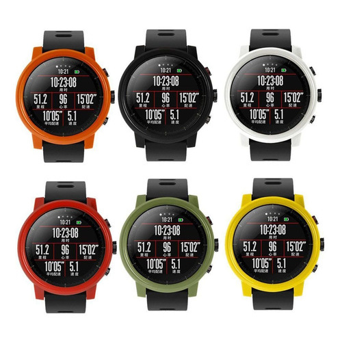 Kit Case Bumper Capa + Película Para Amazfit Stratos 2 / Pace 2