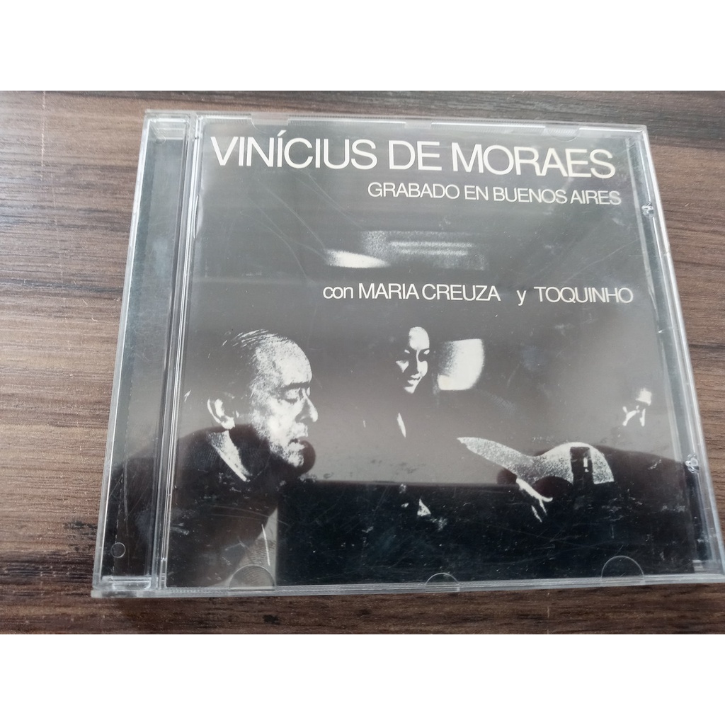CD Vinícius de Moraes Grabado en Buenos Aires Con Maria Creuza y Toquinho