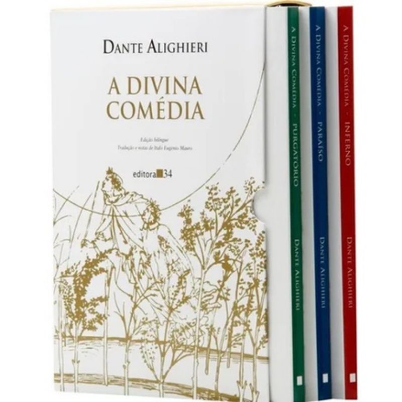 Box A Divina Comédia - Dante Alighieri (Edição Bilíngue Editora 34)