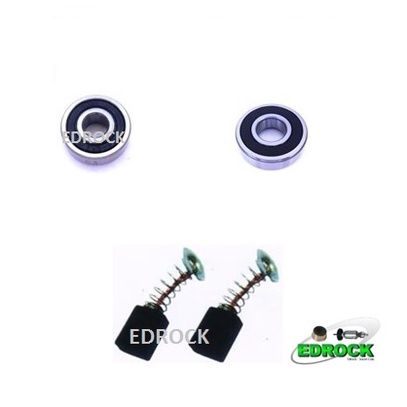 Kit de Rolamento do Induzido + Escovas de Carvão Tupia Makita 3709