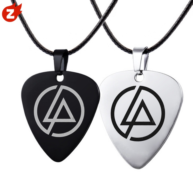 Cantor De Ídolos Rock Band Linkin Park Guitar Pick Pendant Colar De Cordas