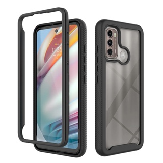 Para Motorola Moto G60 Corpo Inteiro Claro Transparente Pára-Choques À Prova De Choque Híbrido Armadura Telefone Capa Ca em Oferta na Shopee
