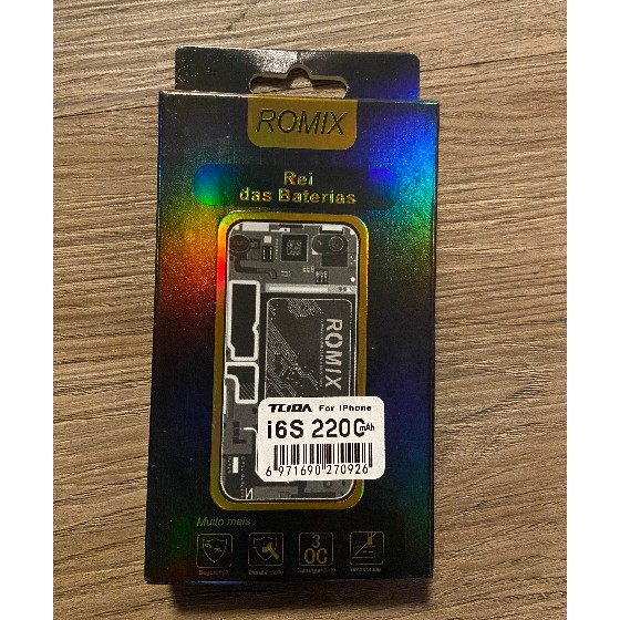 ROMIX Bateria iPhone 6S 2200MAH Original Com Adesivo e ferramentas