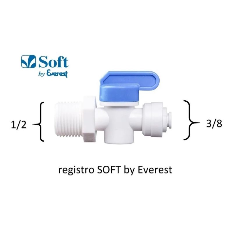 Registro Soft by Everest + Mangueira Soft ( 1,50 cm)