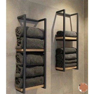 Toalheiro Porta Toalha Estilo Industrial Parede