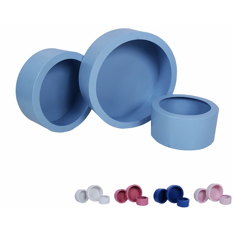 Trio De Nicho Redondo Diversas Cores Em Mdf De 3 Mm, Kit P, M, G.