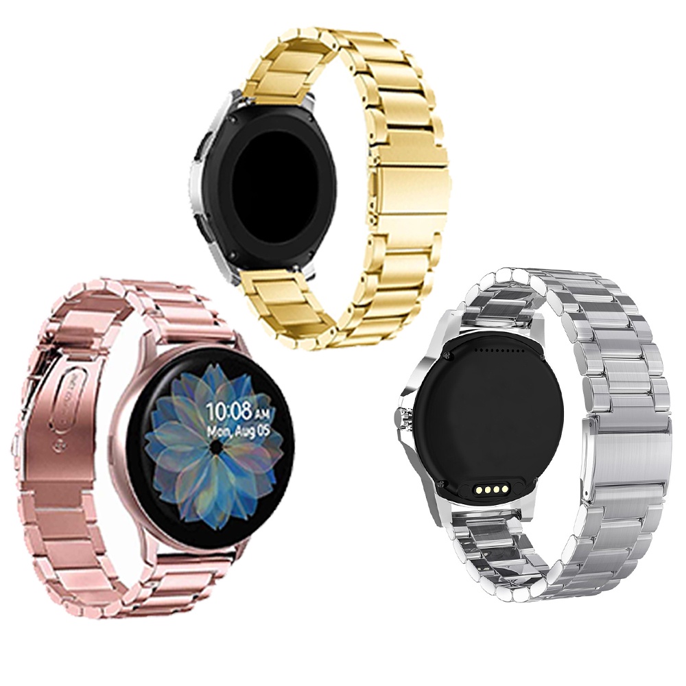 Kit 3 Pulseiras Smartwatch Inox Relogio Inteligente 3 Elos