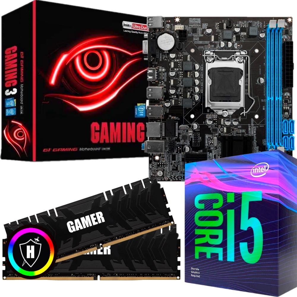 Kit Upgrade PC Gamer Intel Core i5 3.4Ghz + Placa Mãe + 8GB Ram