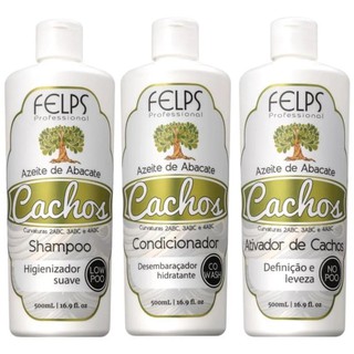 Cachos Felps Shampoo + Condicionador + Ativador