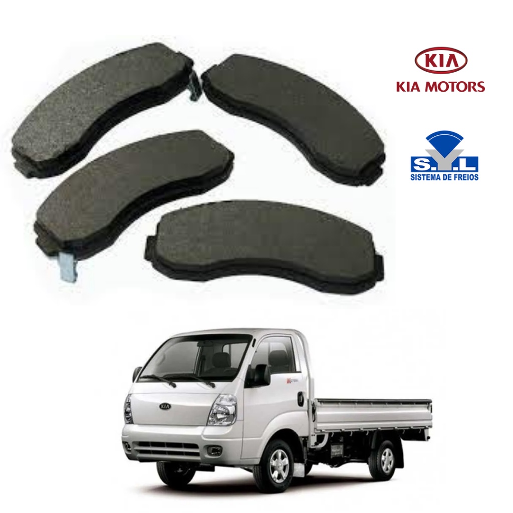 Jogo Pastilha de Freio Dianteira Kia Bongo K2500 K2700 8V em Oferta na Shopee