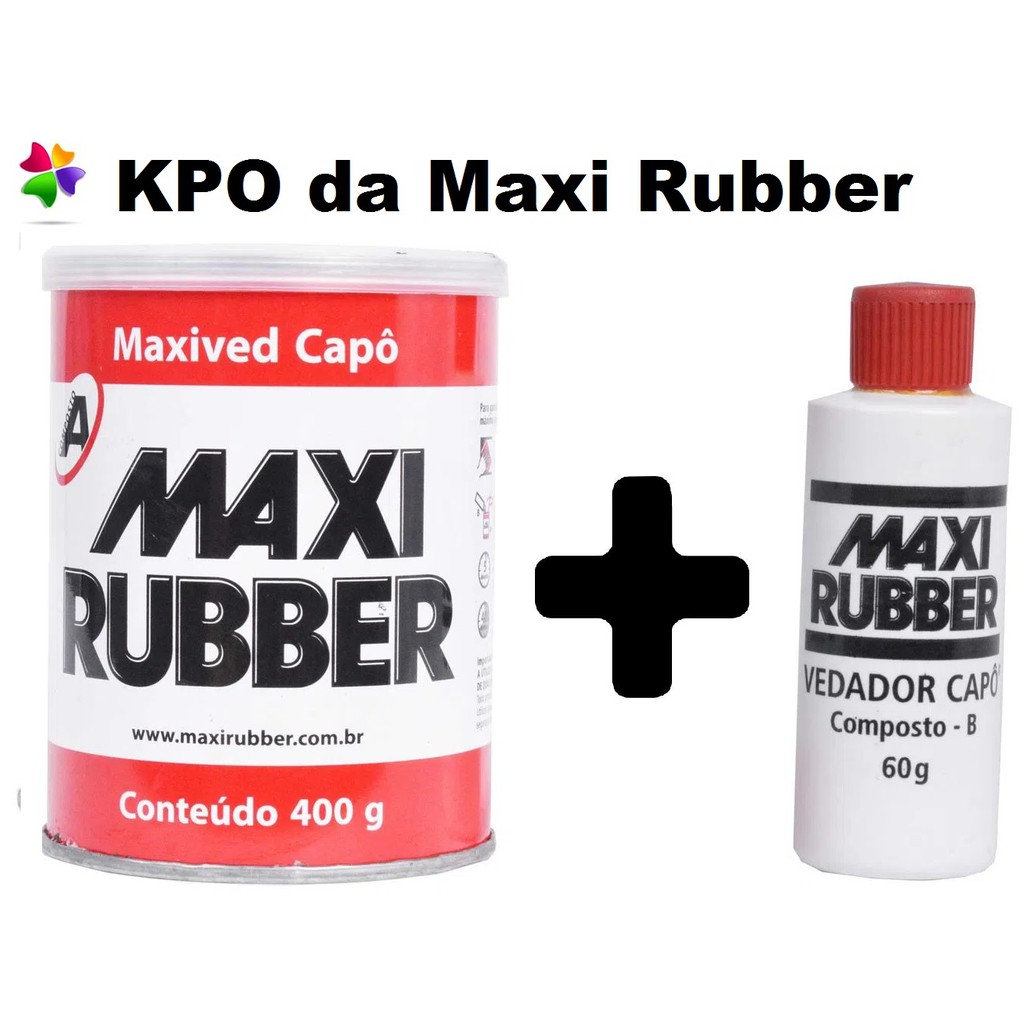Vedador De Capô + Cat Maxived Capô Branco Maxi Rubber 400g