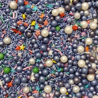 Sprinkles comestíveis de açúcar confeito 50gr encanto da sereia