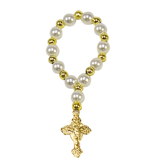 50 Mini Terço Perolas  #batismo #batizado #crisma #eucaristia #terço De Dedo #lembrancinha #batizados em Oferta na Shopee