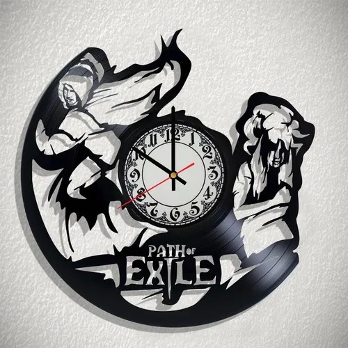 Path of Exiles - Relógio Disco De Vinil Decoração