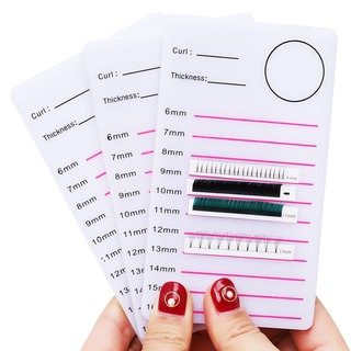 Fadvan Pink Placa De Mão Suporte De Cílios Medidas Alça Velcro Removível Placa De Mão P/ Suporte De Cílios Com Leve e fácil de transportar Extensões de cílios essenciais