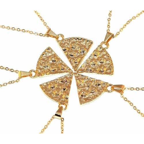 Colar Pingente Best Friends Pedaço De Pizza 5 Pçs - B28 em Oferta na Shopee