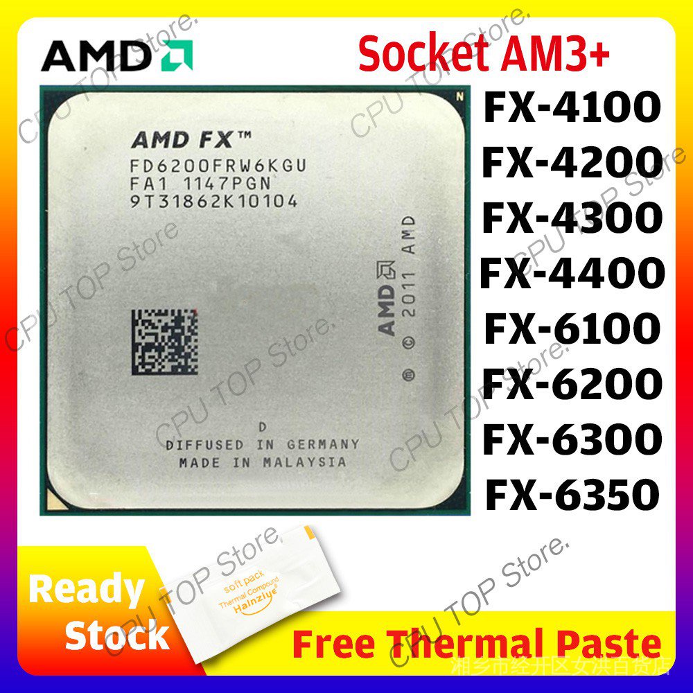 AMD Série FX 6100 6200 6300 6350 4100 4200 4300 4130 Soquete Processador De CPU AM3 + Desconto