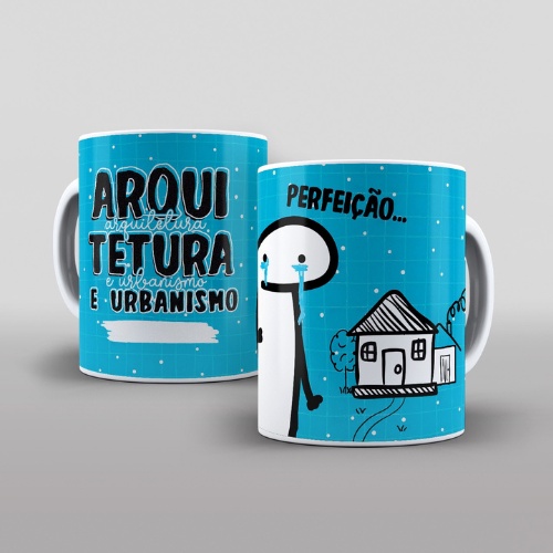 Caneca personalizada Flork Arquitetura e Urbanismo