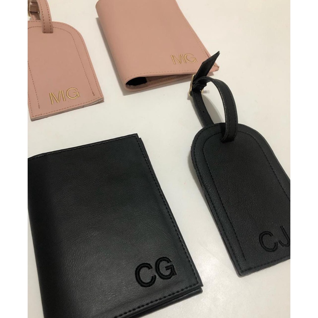 Kit Porta Passaporte +tag Mala Personalizada Identificadores