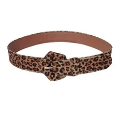 Cinto Feminino Camurça Fivela Oncinha