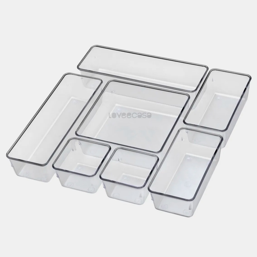 Caixas Para Casa Organizadoras Multiuso Cesta Gaveta Armario Premium