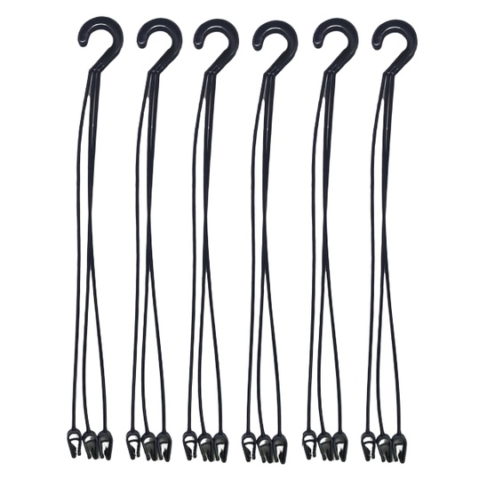 10 Hastes De 43 Cm Para Cuias E Vasos Na Cor Preta