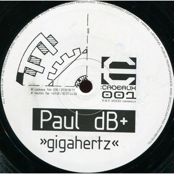 Lp Disco de vinil Paul Db+ ( Paul Kalkbrenner) - Gigahertz ( Techno ) Raro - Ag25