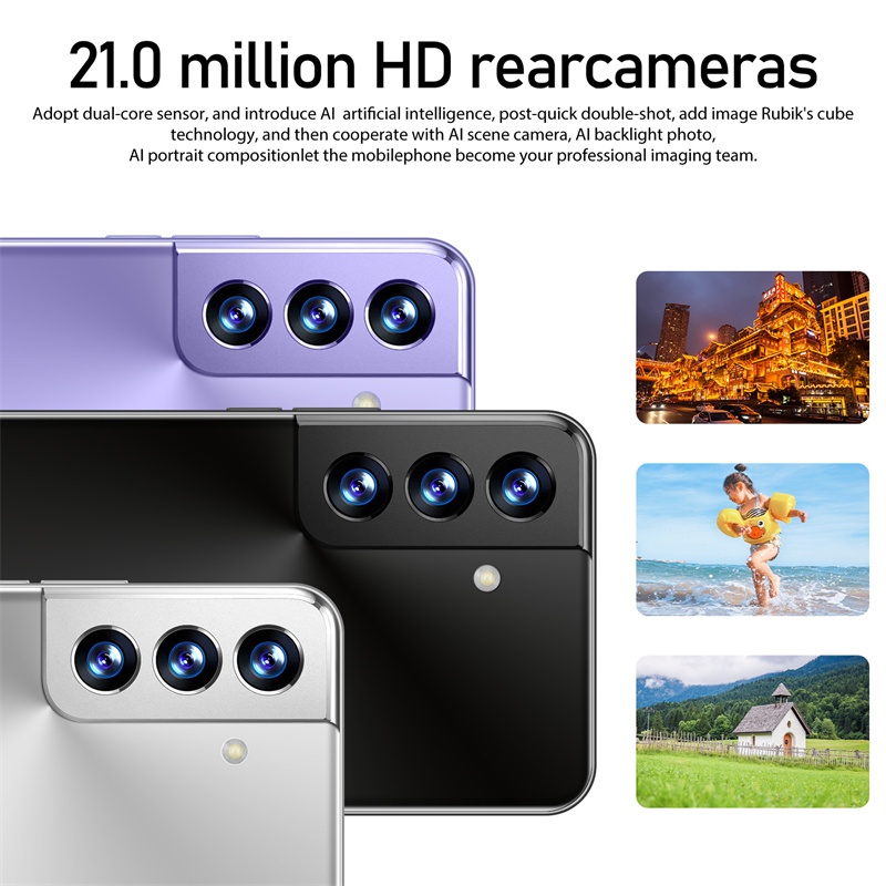 Celular S21 Smartphone 5.3 Polegadas 4GB + 64GB Android Telefone Celulares