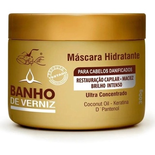 MASCARA HIDRATAÇÃO CAPILAR BANHO DE VERNIZ BELKIT 300g