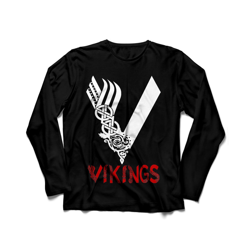 Camiseta Manga Longa Masculina Vikings Série