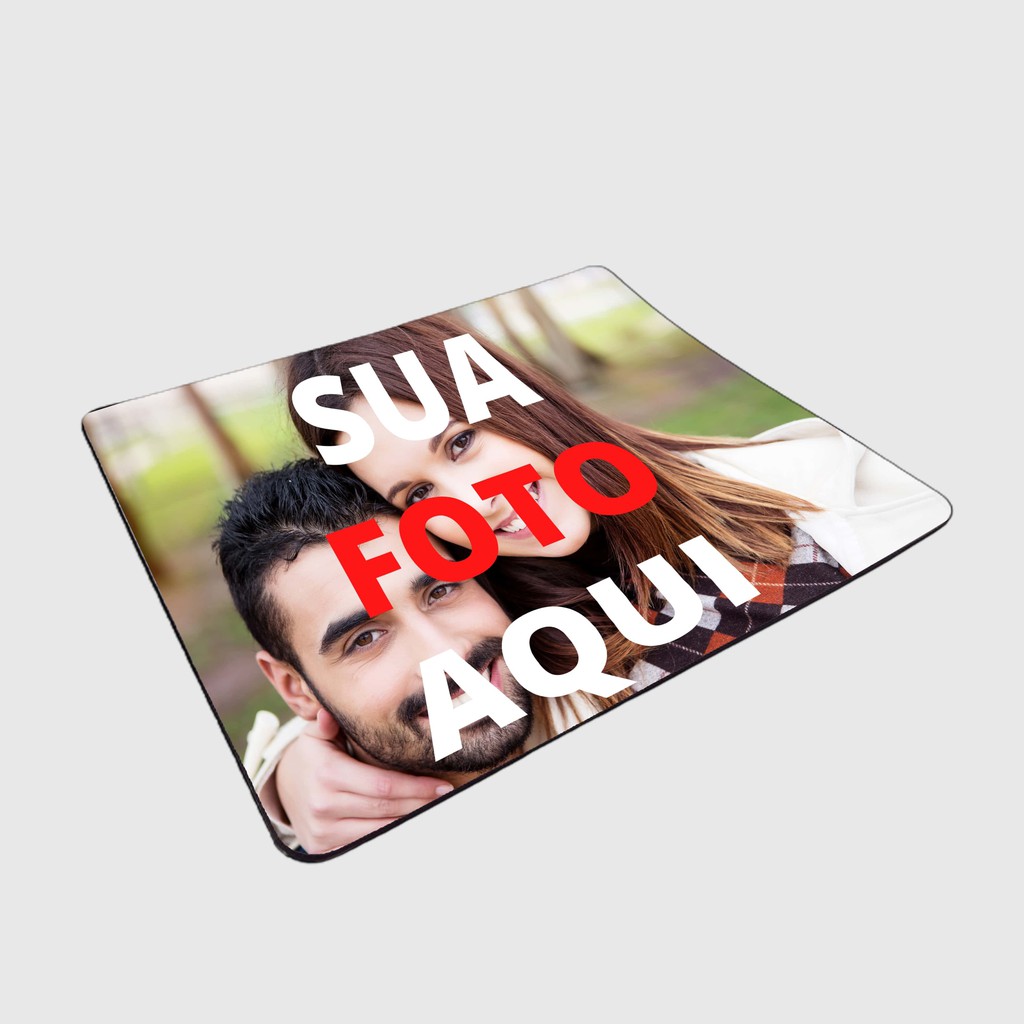 Mouse Pad Personalizado com Sua Foto Presente Natal Aniversário Casal em Oferta na Shopee