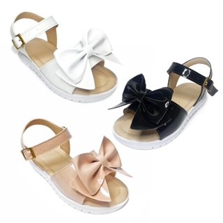 Sandália Infantil Menina Verniz Laço Grande Moda Blogueirinha Cores Casuais - 20 ao 27 em Oferta na Shopee