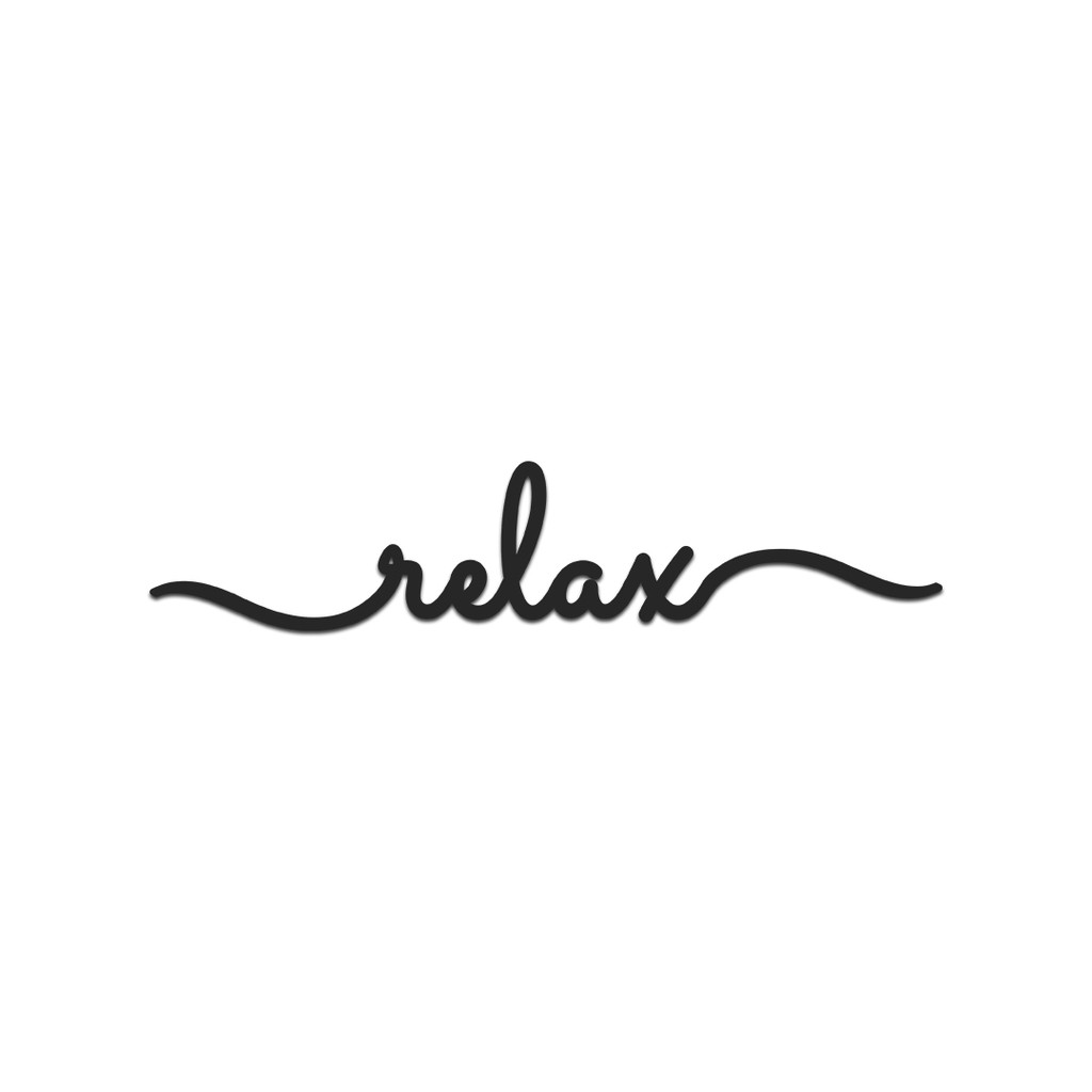 plaquinha decorativa relax mdf