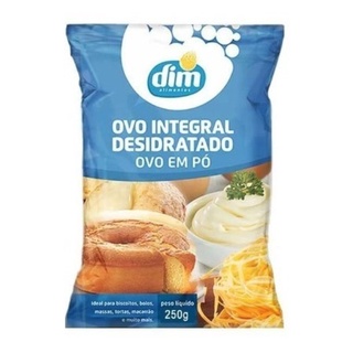 Ovo Integral Desidratado Em Pó Dim - 1 Pacote 250 G em Oferta na Shopee