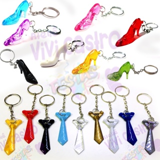 50 Chaveiros Sapatinhos + 50 Chaveiros Gravatinhas em Oferta na Shopee