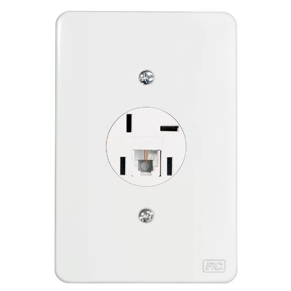 Tomada Telebras e Adaptador Americano Branco FC em Oferta na Shopee