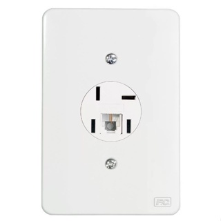 Tomada Telebras e Adaptador Americano Branco FC em Oferta na Shopee