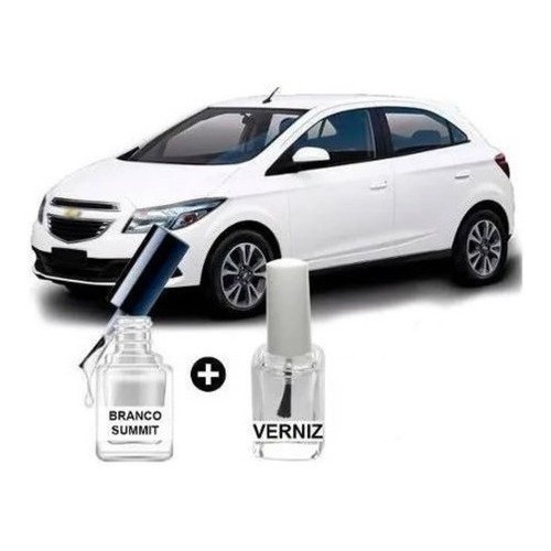 Tinta Tira Risco Automotivo Carro Gm Onix Branco Summit