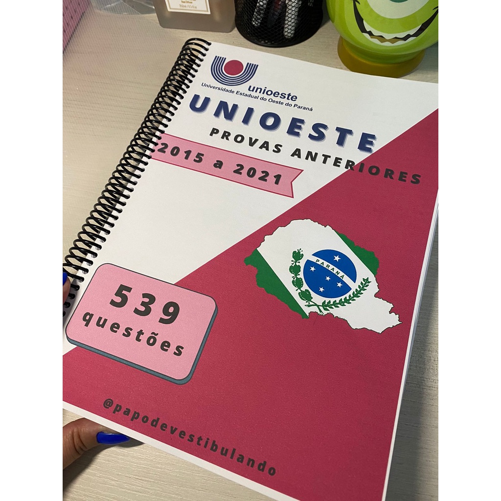 Provas Anteriores UNIOESTE - 2016 A 2022 + Gabarito, Cartão-resposta E ...