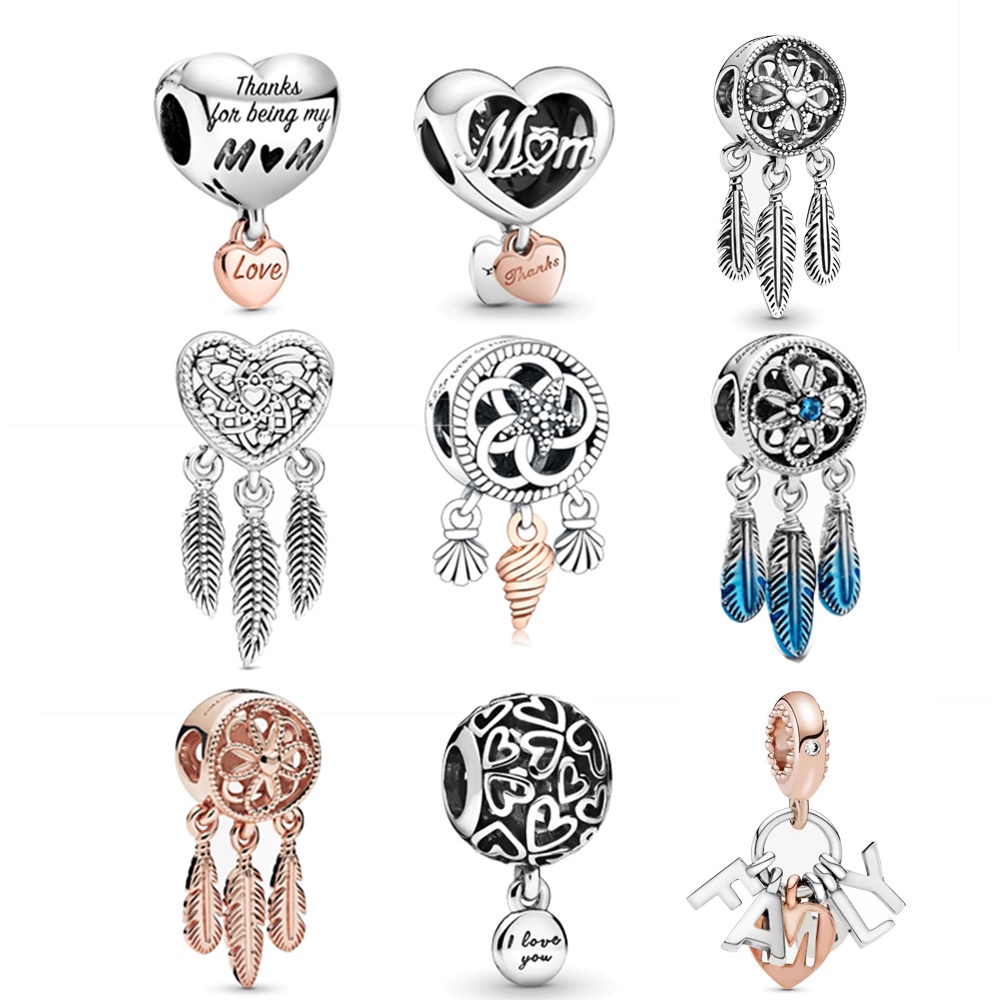 Pand * ora Acessórios Novos Spiritual Dreamcatcher Charm Bead Silver Jewellery et Charms gifts Jewelry 2022 Presentes De Bricolage Para Senhoras/Meninas p818