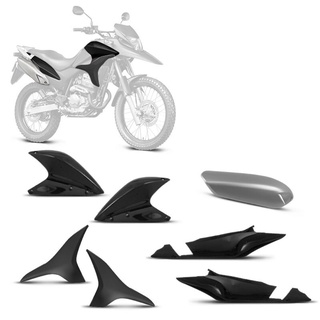 Kit Carenagem 4 Peças Pro Tork Para Moto Xre 300 2010 2011 2012 Modelo Original