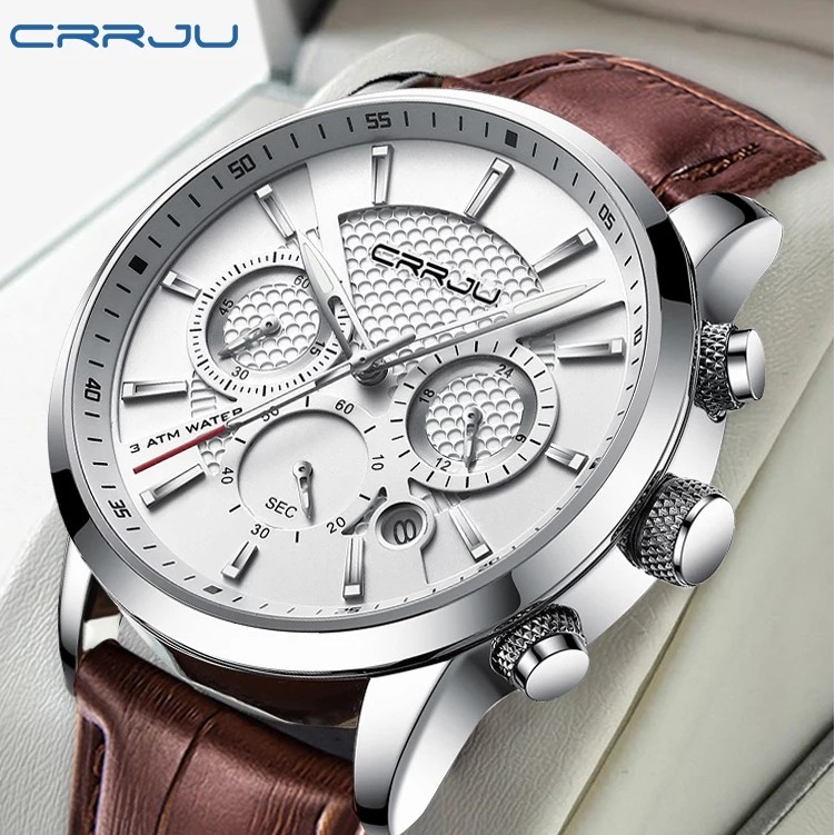 CRRJU Relógio Masculino Casual De Quartzo À Prova D'água 2212 XO No Box - Watches