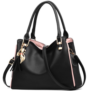 Bolsa De Ombro Feminina De Couro Com Capacidade De Pingente De Crossbody